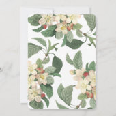 Garden Blume Kinderdusche Einladung (Rückseite)