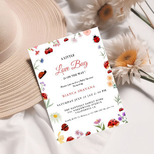 Garden Blume Kleine Liebe Bug Baby SHower Einladung