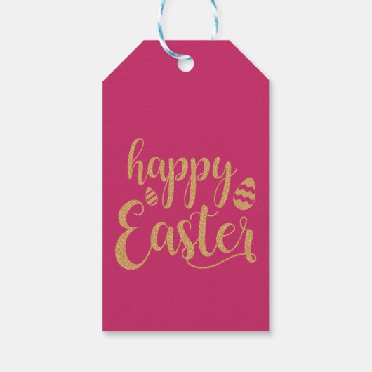 Garden Blume Ostereier - Geschenkmarke Geschenkanhänger (Rückseite)