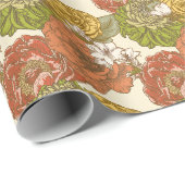 Garden Blume Pattern Geschenkpapier (Rolleneckpunkt)