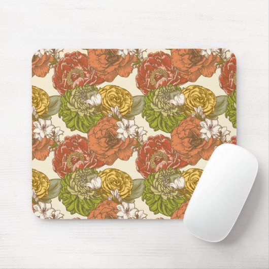 Garden Blume Pattern Mousepad (Mit Mouse)
