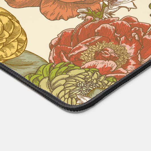 Garden Blume Pattern Schreibtischunterlage (Ecke)