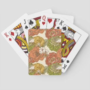 Garden Blume Pattern Spielkarten