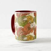 Garden Blume Pattern Tasse (Vorderseite Links)