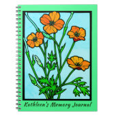 Garden-Blume - Personal Memory Journal behalten Notizblock (Vorderseite)