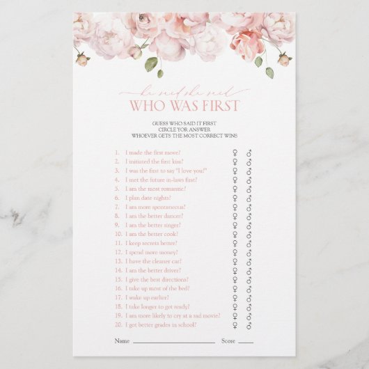 Garden Blume sagte er sagte, sie sagte rosa Duschs (Vorderseite)