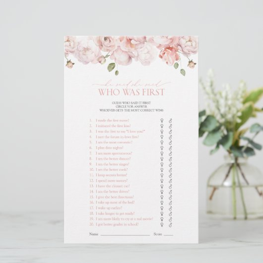 Garden Blume sagte er sagte, sie sagte rosa Duschs (Stehend Vorderseite)