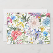 Garden-Blume-Skript Dankeskarte (Rückseite)