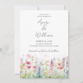Garden Blume Wasserfarbe Modernes Foto Hochzeit Save The Date (Vorderseite)