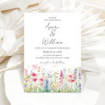 Garden Blume Watercolor Moderne Boho Hochzeit