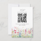 Garden Blume Watercolor Moderne Hochzeitsstiftung RSVP Karte (Vorderseite)
