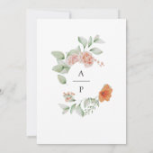 Garden Blume Wedding Einladung (Rückseite)