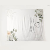 Garden Blumenherz Hochzeitsfeier Foto Hintergrund Wandteppich (Vorderseite (Horizontal))