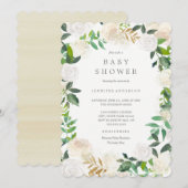 Garden Blumenkleider Kinderdusche Einladung (Vorne/Hinten)