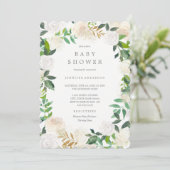Garden Blumenkleider Kinderdusche Einladung (Stehend Vorderseite)