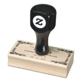 Garden Blumenrahmen Modern Save the Date Hochzeit Gummistempel (Stempel)