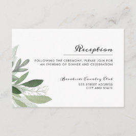 Garden Blush Empfang Card Begleitkarte