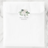 Garden Blush Round Sticker (Tasche)