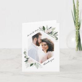 Garden Blush Thank You Note Card Dankeskarte