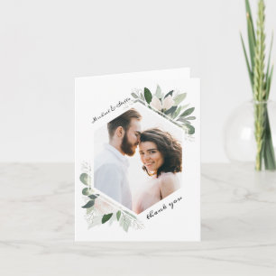 Garden Blush Thank You Note Card Dankeskarte