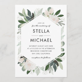 Garden Blush Wedding Einladung