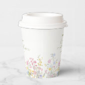 Garden Boho Wildflowers Bridal shower Pappbecher (Rechts)