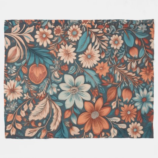Garden Botanicals Fleece Blanket (Vorderseite (Horizontal))