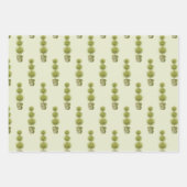 Garden Bouquets und Topiary Geschenkpapier Set (Vorderseite)