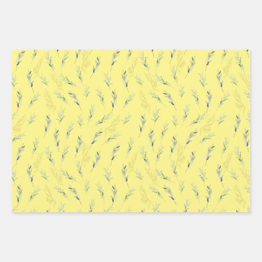 Garden Bouquets und Vögel Geschenkpapier Set (Vorderseite 3)