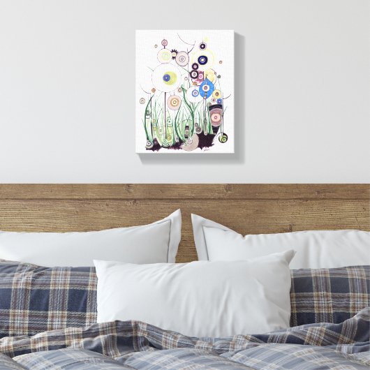 Garden Bramble Leinwand (Insitu (Schlafzimmer))