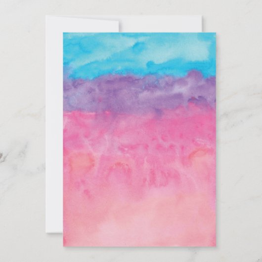 Garden Brautparty Einladung (Rückseite)