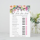 Garden Brautparty Game PRINED (Stehend Vorderseite)