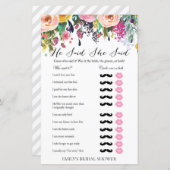 Garden Brautparty Game PRINED (Vorne/Hinten)