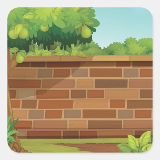 Garden Brick Wall Stickers (Vorderseite)