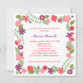 Garden Bridal Dusche Einladung (Vorderseite)