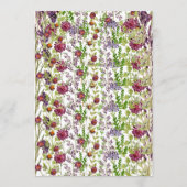 Garden Bridal Shower Invitation Card Einladung (Rückseite)