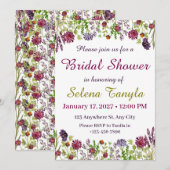 Garden Bridal Shower Invitation Card Einladung (Vorne/Hinten)