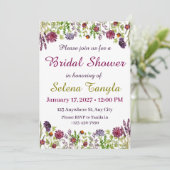 Garden Bridal Shower Invitation Card Einladung (Stehend Vorderseite)