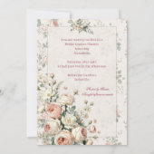 Garden Bridal Shower Invitation Einladung (Rückseite)