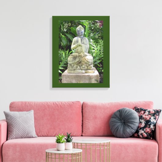 Garden Buddha Leinwanddruck (Insitu (Wohnzimmer))