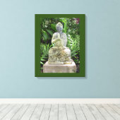 Garden Buddha Leinwanddruck (Insitu (Holzboden))