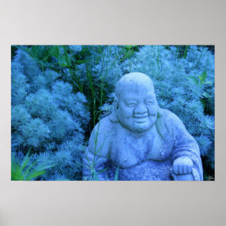 Garden Buddha Poster