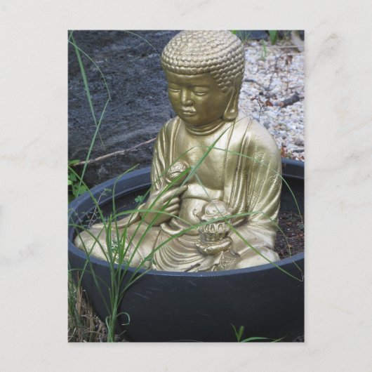 Garden Buddha Postkarte (Vorderseite)