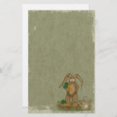Garden Bunny - Stationierung - keine Linien Briefpapier (Vorne/Hinten)