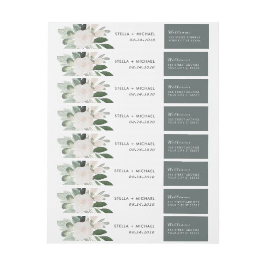 Garden Bush Rücksendeadresse (Bogen)