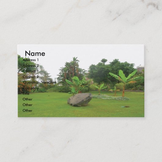 Garden Business Card Visitenkarte (Vorderseite)