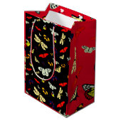 Garden Butterflies Mittlere Geschenktüte (Rückseite Schrägansicht)