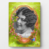 Garden Butterfly Art Frame Plaque Fotoplatte (Vorderseite)