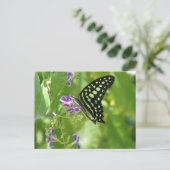 Garden Butterfly Postcard Postkarte (Stehend Vorderseite)