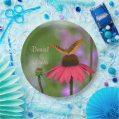 Garden Butterfly Wedding Pappteller (Party)